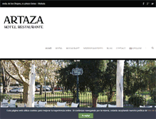 Tablet Screenshot of hotelartaza.com